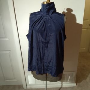 Alyssa Carr Navy Blue Sleeveless Top